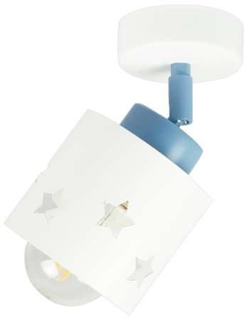 KINKIET BIAŁY GWIAZDKI DLA DZIECI LAMPA ŚCIENNA WISZĄCA PLAFON LED RUCHOMY LUNARI KBN/1