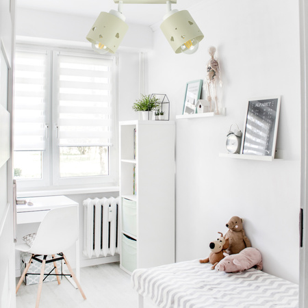 LAMPA SUFITOWA DLA DZIECI LUMIMI BEŻOWA SERCA LUMIMI LB/2