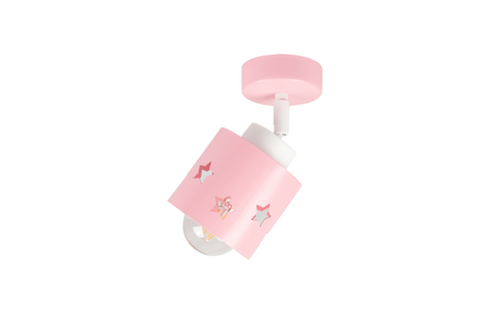 KINKIET RÓŻOWY DLA DZIECI LAMPA ŚCIENNA GWIAZDKI RUCHOMY LUNARI KR/1