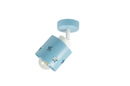 LAMPA KINKIET NIEBIESKI DLA DZIECI GWIAZDKI LED RUCHOMY LUNARI KN/1