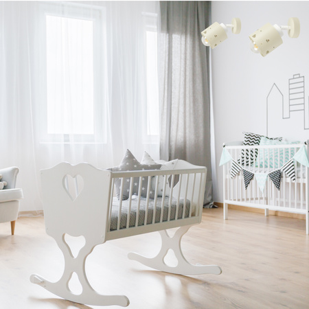 KINKIET DLA DZIECI LAMPA ŚCIENNA WISZĄCA PLAFON GWIAZDKI LED KIERUNKOWY LUNARI KB/1