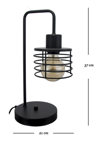 Lampka stołowa Moderno Lizbona łamana Grafit