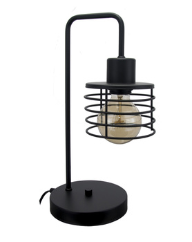 Lampka stołowa Moderno Lizbona łamana Czarna