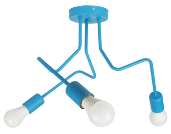 LAMPA SUFITOWA LUNA 1005/3 KOLOR TURKUS (DROBNA STRUKTURA) MODERNO