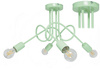 LAMPA SUFITOWA DZIECIĘCA MONDO 4 SELEDYN PASTEL