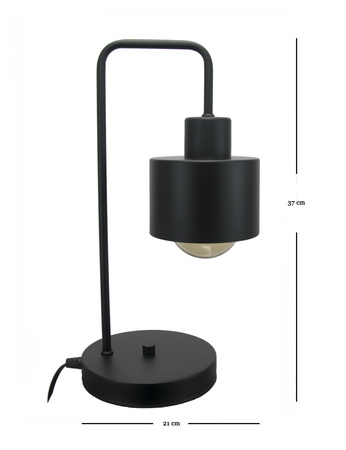 Lampka stołowa Moderno Nairobi łamana Czarny