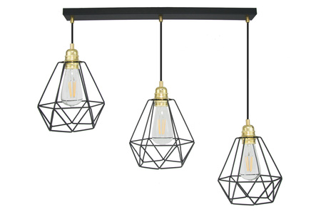 LISTWA SUFITOWA DIAMENT EDISON ZŁOTO LOFT