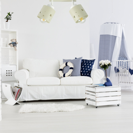 LAMPA SUFITOWA DLA DZIECI LUMIMI BEŻOWA SERCA LUMIMI LB/2