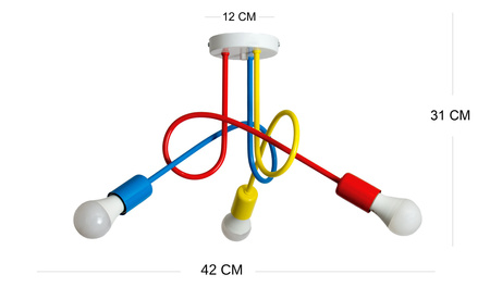 Lampa sufitowa MONDO multikolor Z1 MODERNO