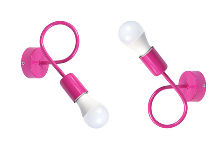 Kinkiet MONDO LOFT 1001/1 KOLOR RÓŻOWY MODERNO