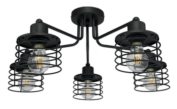 LOFTON 5 KOSZYKI OKRĄGŁE CZARNA