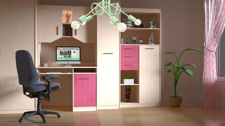 LAMPA SUFITOWA DZIECIĘCA MONDO 5 SELEDYN PASTEL