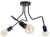 LAMPA SUFITOWA LUNA 1005/3 KOLOR CZARNY MODERNO