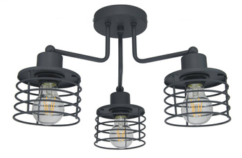 LOFTON 3 KOSZYKI OKRĄGŁE GRAFIT