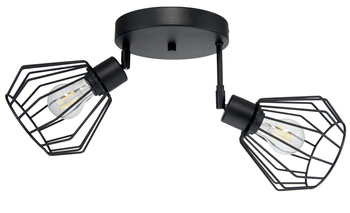 ARTEMIDA PLAFON 2 POZIOMY MODERNO CZARNA