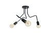 LAMPA SUFITOWA LUNA 1005/3 KOLOR CZARNY MODERNO