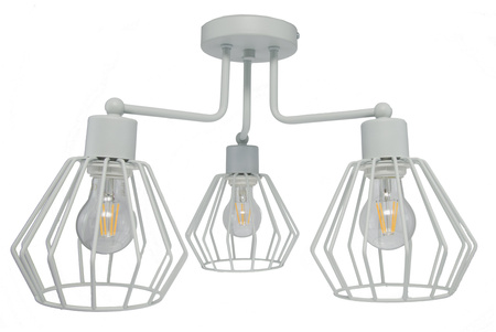 LOFTON 3 KOSZYKI DIAMENTY SZARA