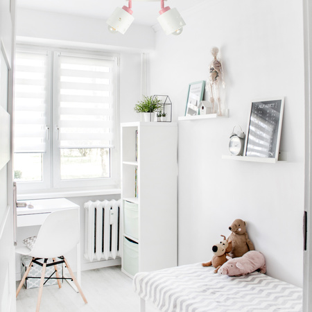 LAMPA SUFITOWA DLA DZIECI LISTWA SERDUSZKA BIAŁO-RÓŻOWA RUCHOMA LUMIMII LBR/2