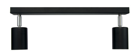 LISTWA SUFITOWA 2 SPOT PLAFON CZARNA