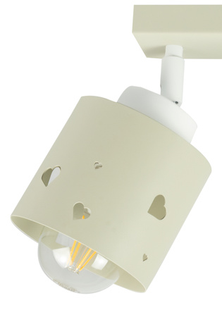 LAMPA SUFITOWA DLA DZIECI LUMIMI BEŻOWA SERCA LUMIMI LB/2
