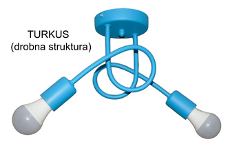 Żyrandol/kinkiet MONDO 2 TURKUS STRUKTURA