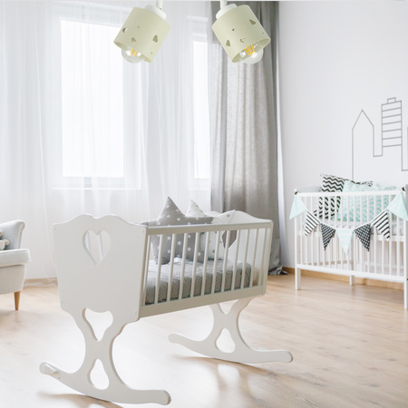 LAMPA SUFITOWA DLA DZIECI LUMIMI BEŻOWA SERCA LUMIMI LB/2