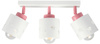 LAMPA SUFITOWA RÓŻOWA DLA DZIECI GWIAZDKI WISZĄCA BIAŁA LED RUCHOMA E27