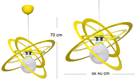 LAMPA WISZĄCA SFERIS KOLOR ŻÓŁTY MODERNO
