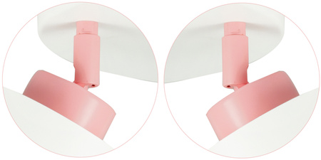 LAMPA SUFITOWA DLA DZIECI PLAFON SERDUSZKA BIAŁY LED RUCHOMY ŻYRANDOL LUMIMI PBR/3