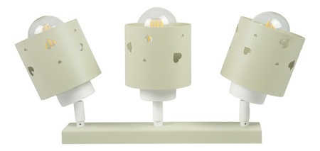 LAMPA DLA DZIECI BEŻOWA SUFITOWA WISZĄCA ŻYRANDOL PLAFON SERCA RUCHOMY LUMIMI LR/3
