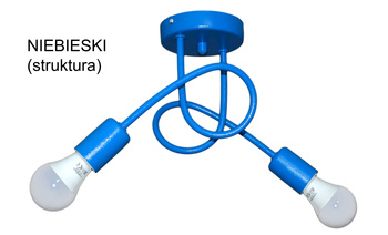 Żyrandol/kinkiet MONDO 2 NIEBIESKA STRUKTURA