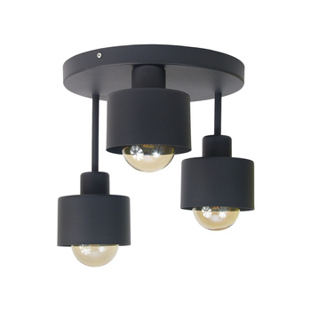 Plafon okrągły 3 poziomy NAIROBI GRAFIT