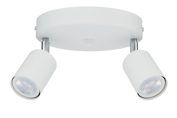 PLAFON SUFITOWY OKRĄGŁY 2 SPOT BIAŁY