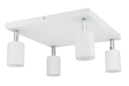 PLAFON SUFITOWY KWADRAT DUŻY 4 SPOT BIAŁY