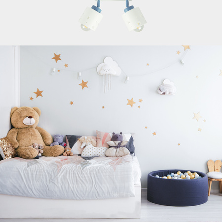 LAMPA SUFITOWA DLA DZIECI LUMIMI SERCA BIAŁO NIEBIESKA LUMIMII LBN/2