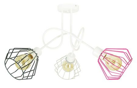 LAMPA EDISON LOFT KOLORY ŻYRANDOL DLA DZIECI