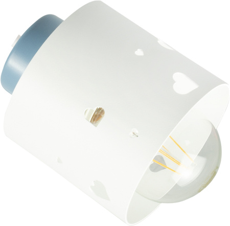 LAMPA SUFITOWA DLA DZIECI LED BIAŁO-NIEBIESKA ŻYRANDOL SERCA NOWOCZESNA ŻYRANDOL LUMIMI BBN/3