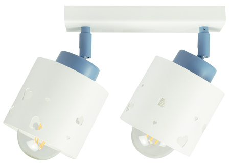 LAMPA SUFITOWA DLA DZIECI LUMIMI SERCA BIAŁO NIEBIESKA LUMIMII LBN/2