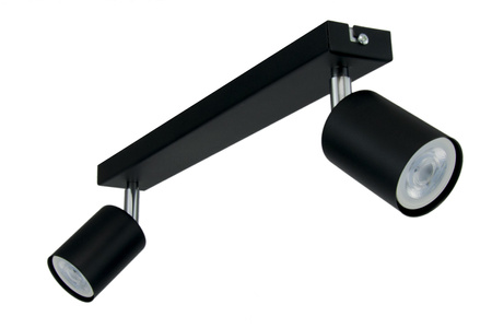 LISTWA SUFITOWA 2 SPOT PLAFON CZARNA