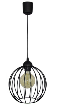 LAMPA WISZĄCA KULA CZARNA MODERNO
