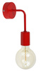 KINKIET VANESSA LOFT 1004/1 CZERWONY MODERNO