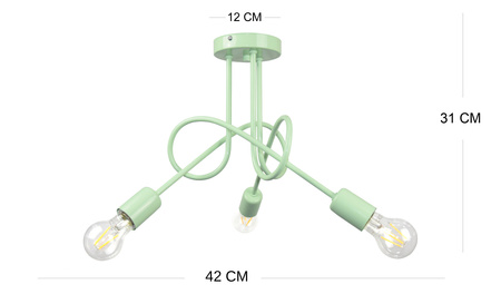 Lampa sufitowa dziecięca MONDO SELEDYN PASTEL