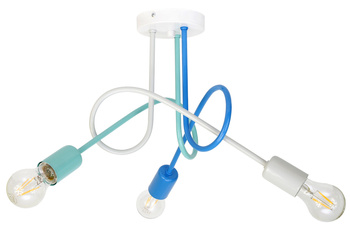 Lampa sufitowa dziecięca MONDO PASTEL 1001/3M1P