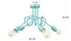 LAMPA SUFITOWA DZIECIĘCA MONDO 5 TURKUS PASTEL