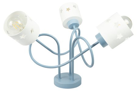 LAMPA SUFITOWA GWIAZDKI NIEBIESKI DO POKOJU DZIECIĘGO WISZĄCA LUNARI NB/3