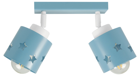LAMPA SUFITOWA DLA DZIECI NIEBIESKA GWIAZDKI WISZĄCA KOSMOS PLAFON LUNARI LN/2
