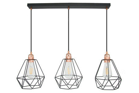 LISTWA SUFITOWA DIAMENT EDISON MIEDŹ LOFT
