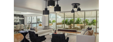 Plafon okrągły 3 poziomy NAIROBI GRAFIT