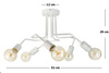 LAMPA SUFITOWA VANESSA 1004/5 BIAŁA MODERNO