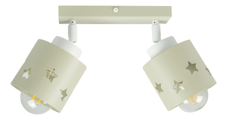 LAMPA BEŻOWA DLA DZIECI SUFITOWA WISZĄCA ŻYRANDOL PLAFON GWIAZDKI LUNARI LB/2